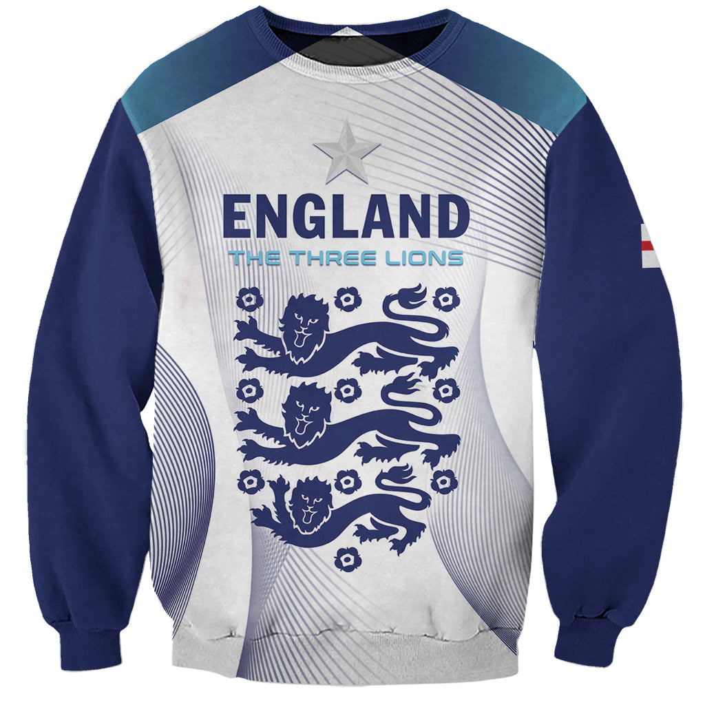 Personalized England 2024 Football Sweatshirt Come On The Three Lions - Wonder Print Shop
