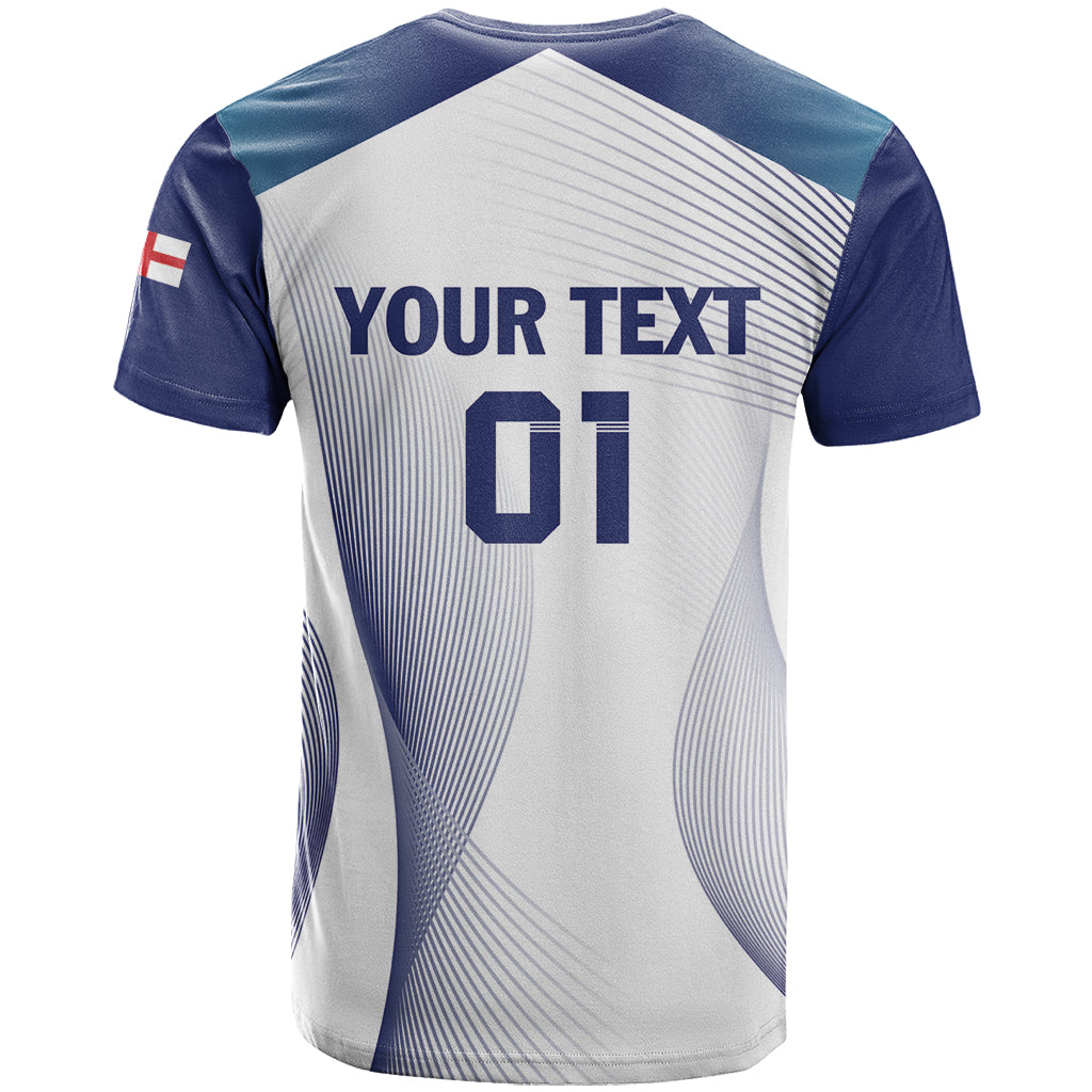 Personalized England 2024 Football T Shirt Come On The Three Lions - Wonder Print Shop