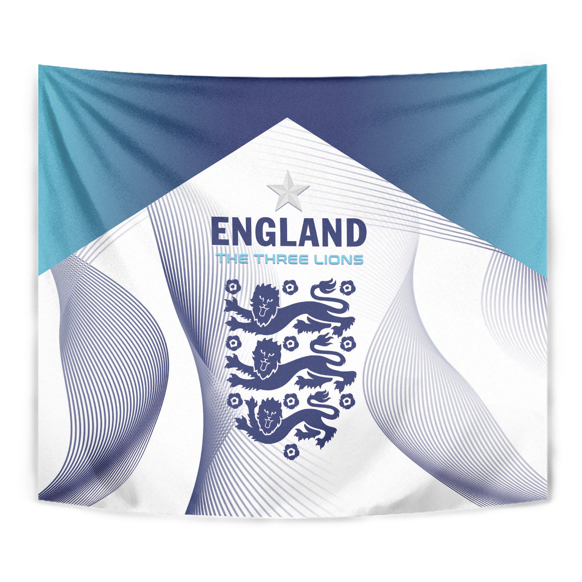 England 2024 Football Tapestry Come On The Three Lions - Wonder Print Shop