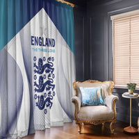 England 2024 Football Window Curtain Come On The Three Lions - Wonder Print Shop