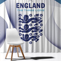 England 2024 Football Window Curtain Come On The Three Lions - Wonder Print Shop