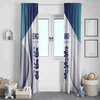 England 2024 Football Window Curtain Come On The Three Lions - Wonder Print Shop