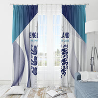 England 2024 Football Window Curtain Come On The Three Lions - Wonder Print Shop