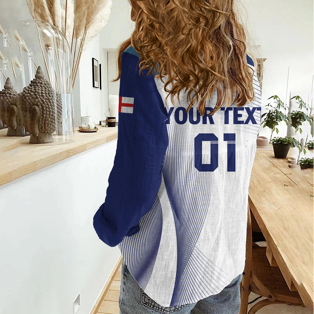 Personalized England 2024 Football Women Casual Shirt Come On The Three Lions - Wonder Print Shop
