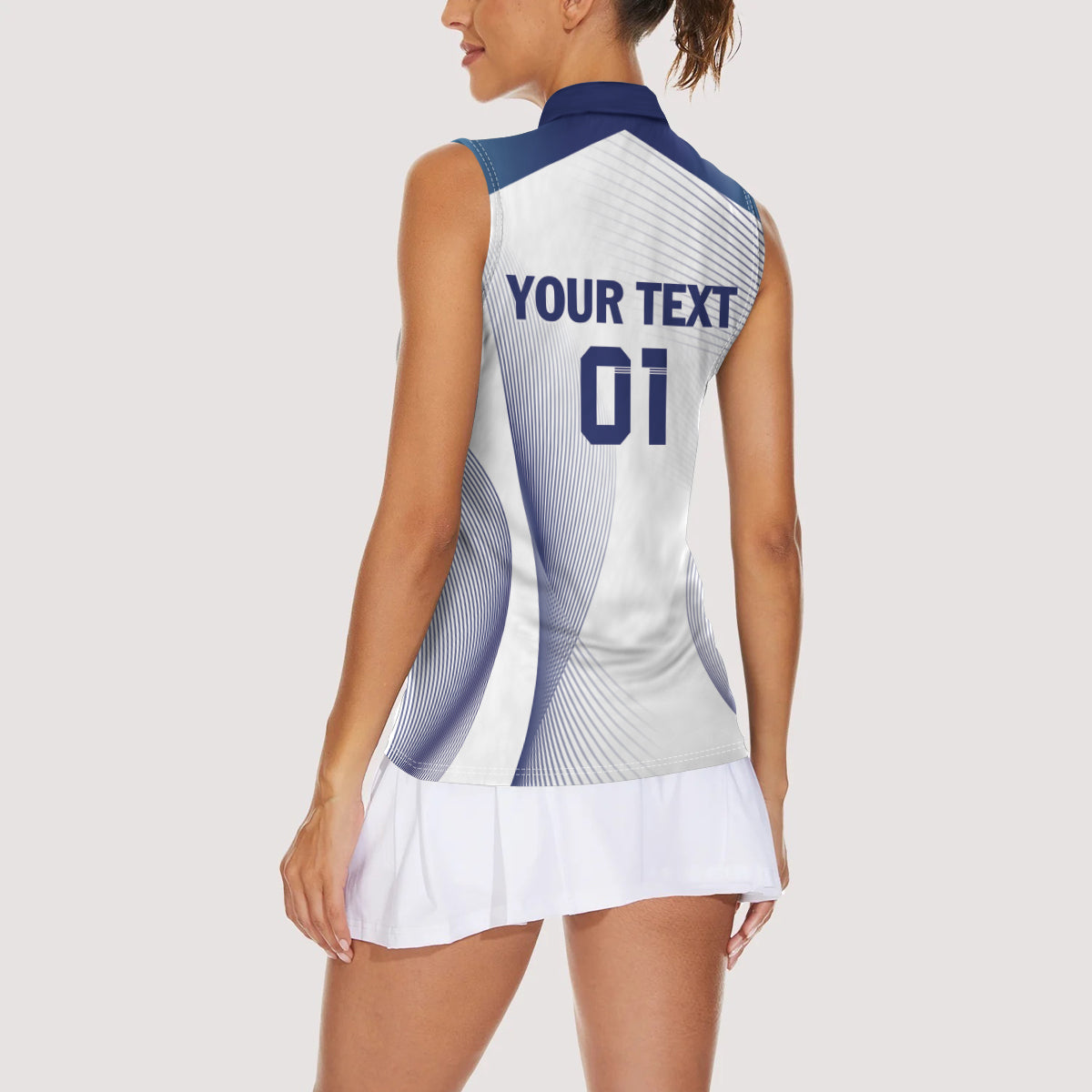 Personalized England 2024 Football Women Sleeveless Polo Shirt Come On The Three Lions - Wonder Print Shop