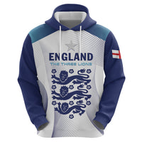 Personalized England 2024 Football Zip Hoodie Come On The Three Lions - Wonder Print Shop