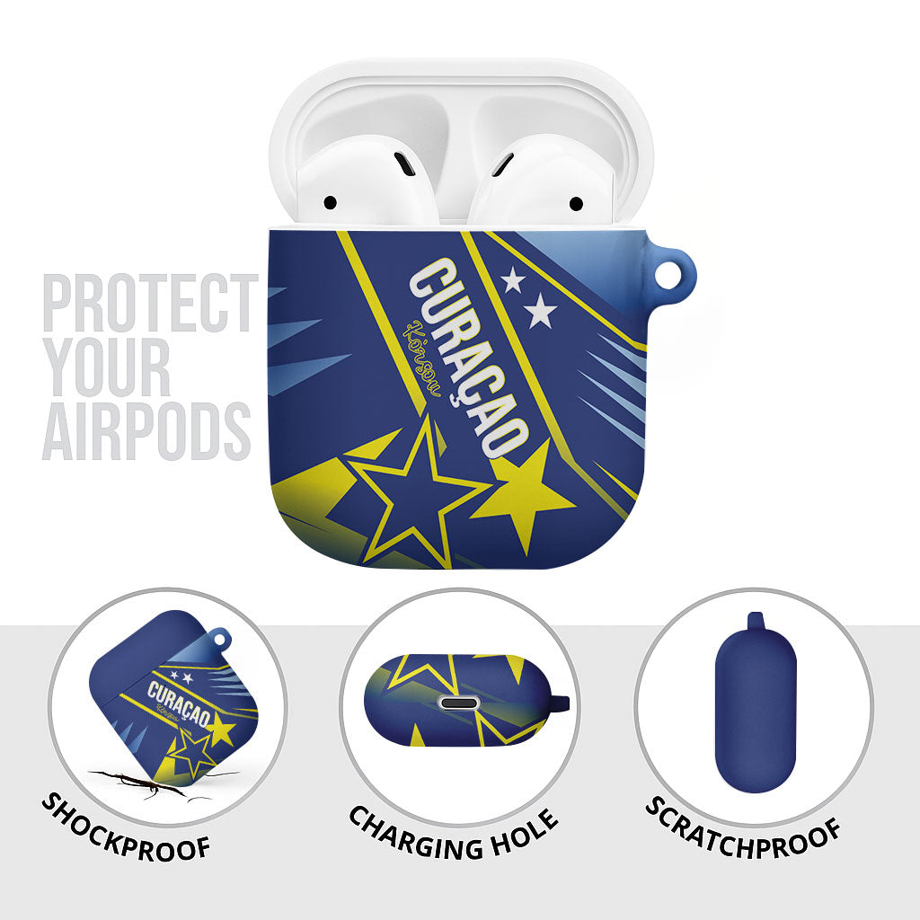 Country of Curacao AirPods Case Proud of Our Flag