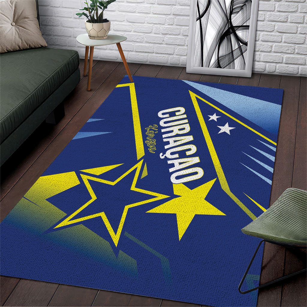 Country of Curacao Area Rug Proud of Our Flag