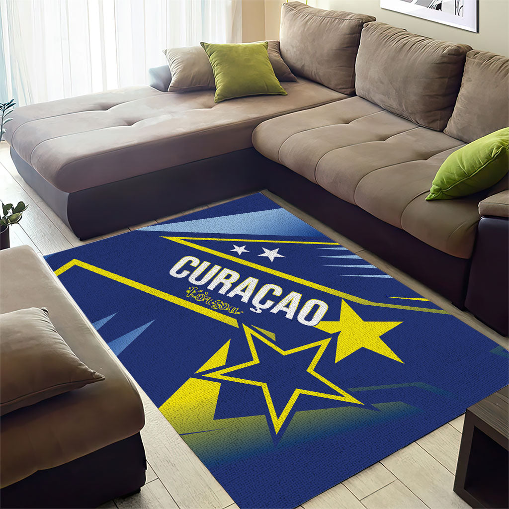 Country of Curacao Area Rug Proud of Our Flag