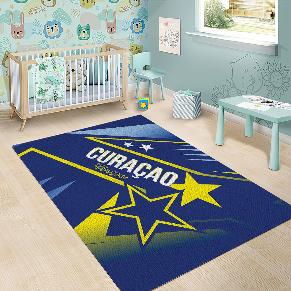 Country of Curacao Area Rug Proud of Our Flag