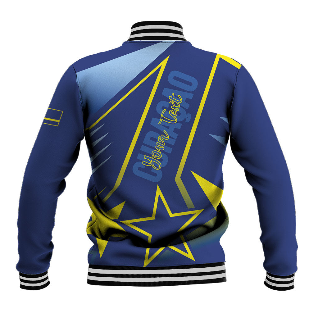 Personalized Country of Curacao Baseball Jacket Proud of Our Flag