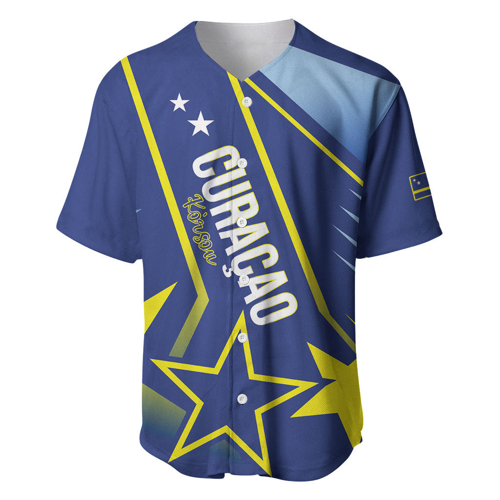 Personalized Country of Curacao Baseball Jersey Proud of Our Flag