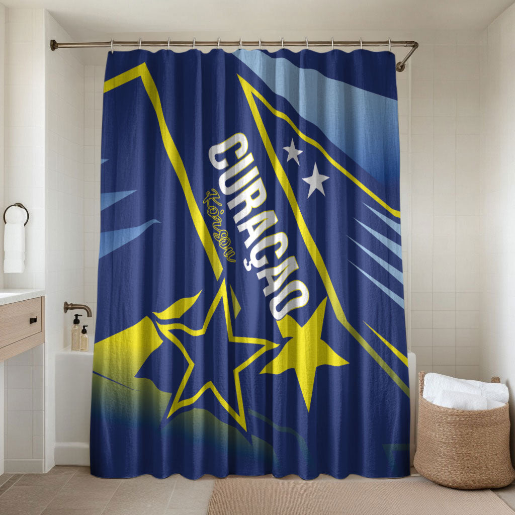 Country of Curacao Bathroom Set Proud of Our Flag