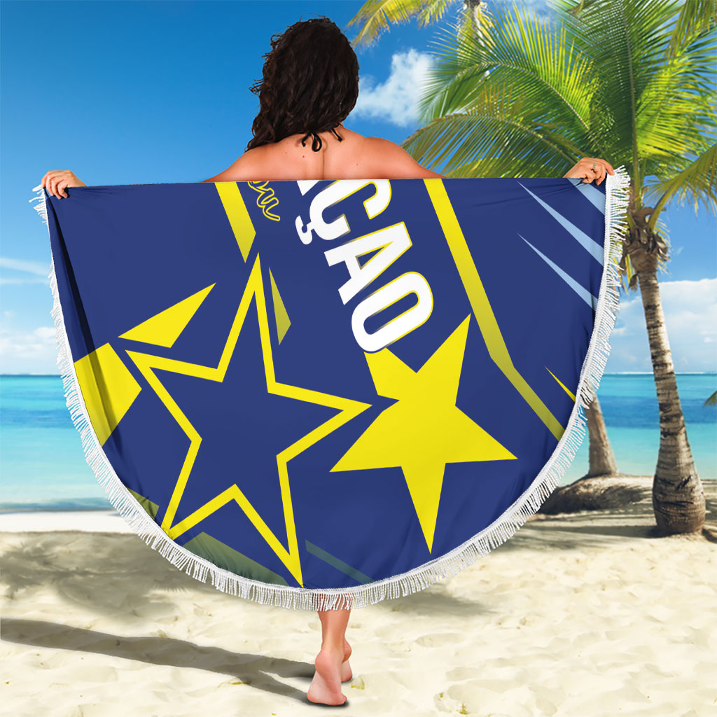 Country of Curacao Beach Blanket Proud of Our Flag