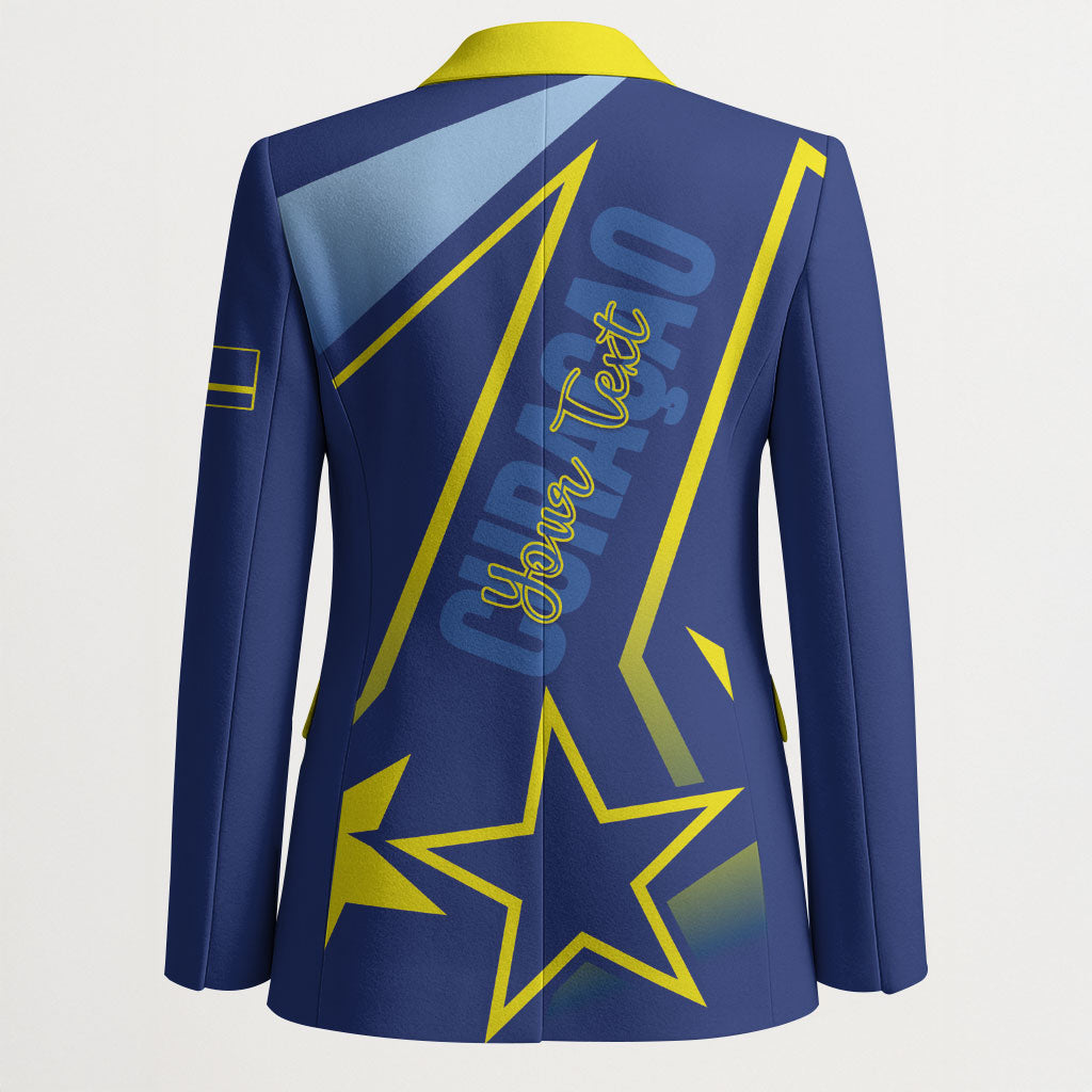 Personalized Country of Curacao Blazer Proud of Our Flag