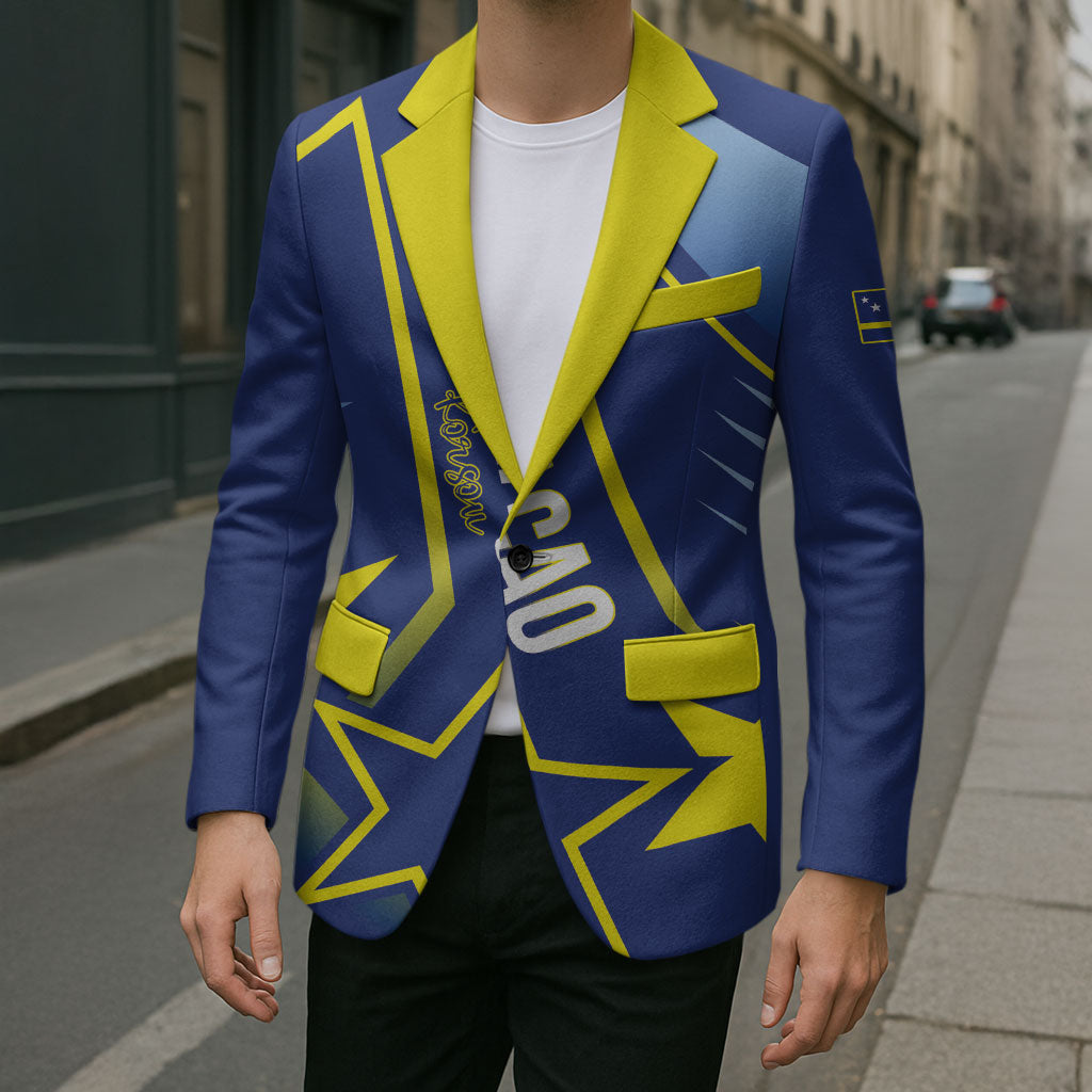 Personalized Country of Curacao Blazer Proud of Our Flag