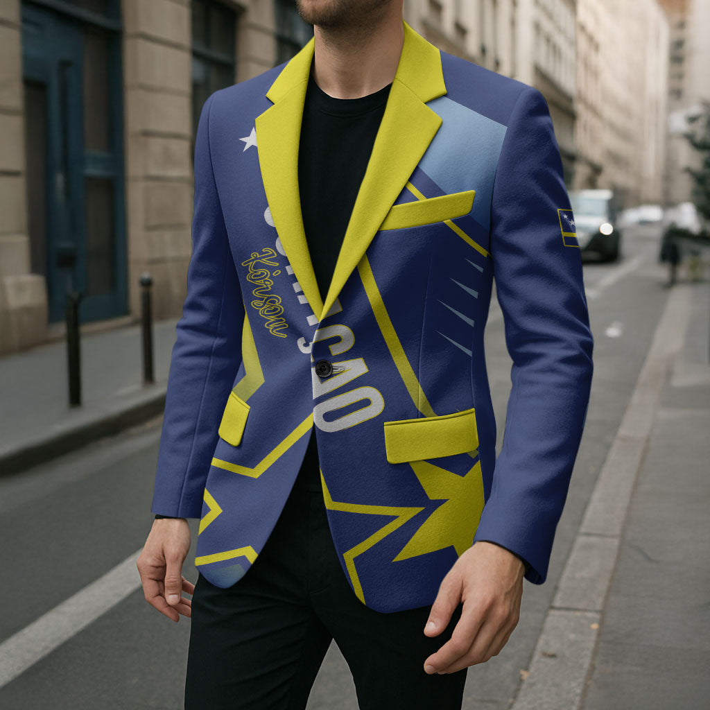 Personalized Country of Curacao Blazer Proud of Our Flag