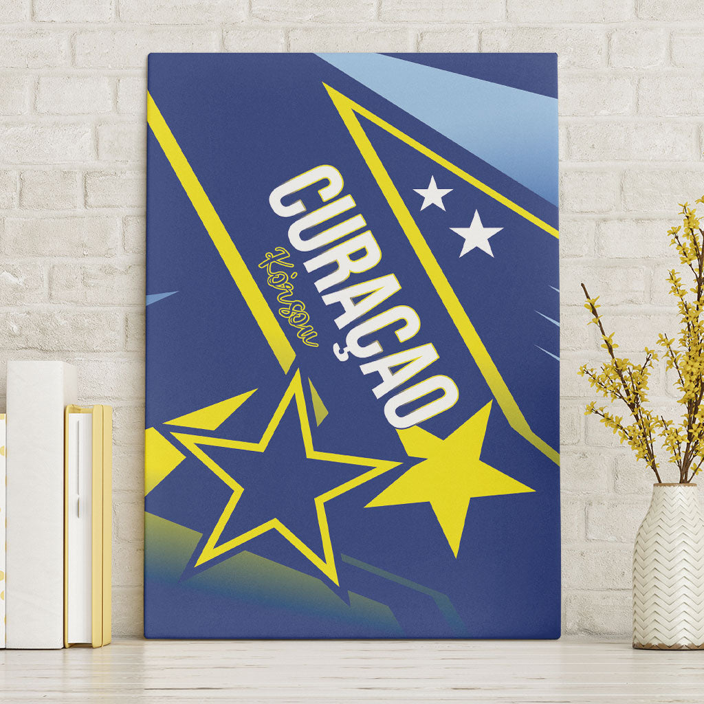 Country of Curacao Canvas Wall Art Proud of Our Flag