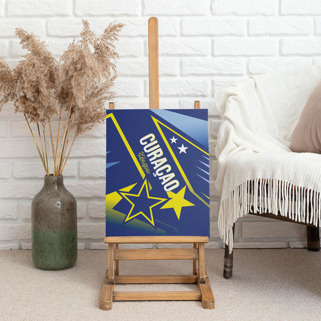 Country of Curacao Canvas Wall Art Proud of Our Flag