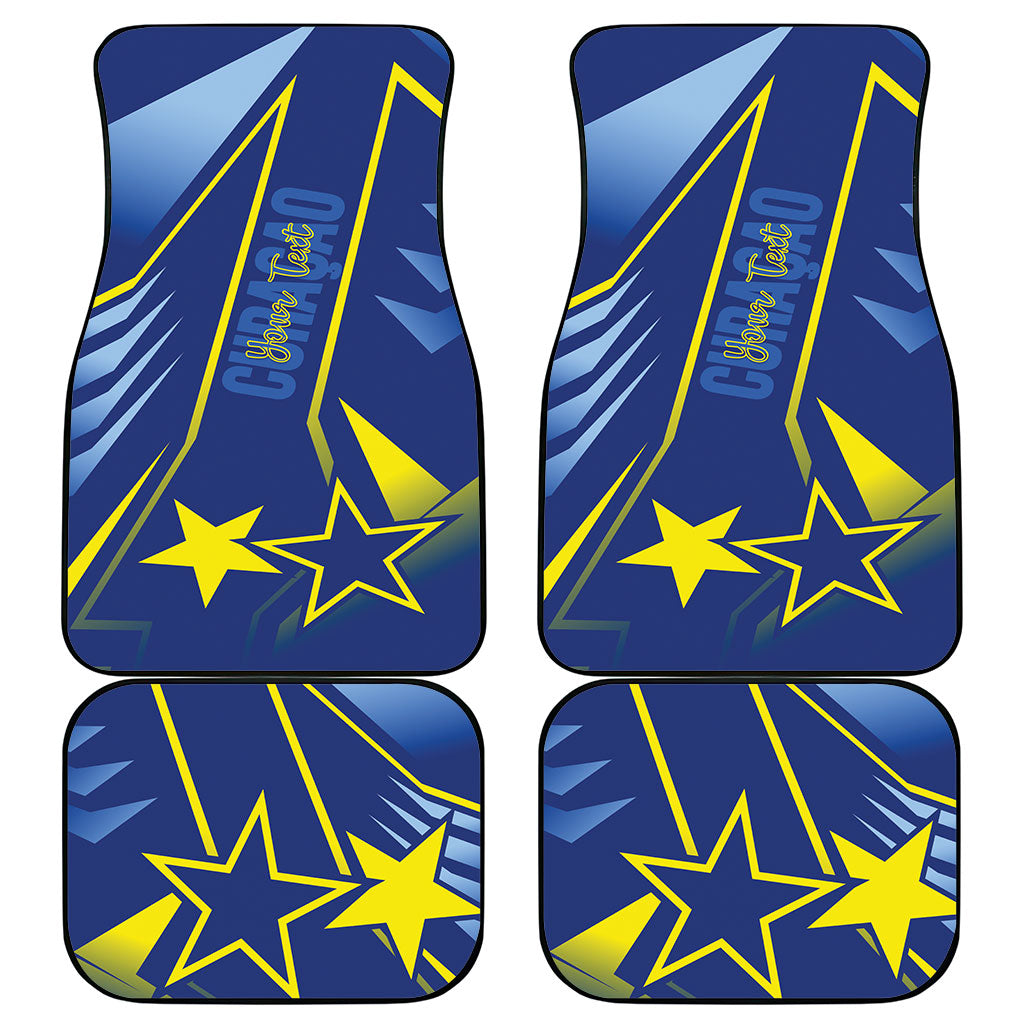 Personalized Country of Curacao Car Mats Proud of Our Flag