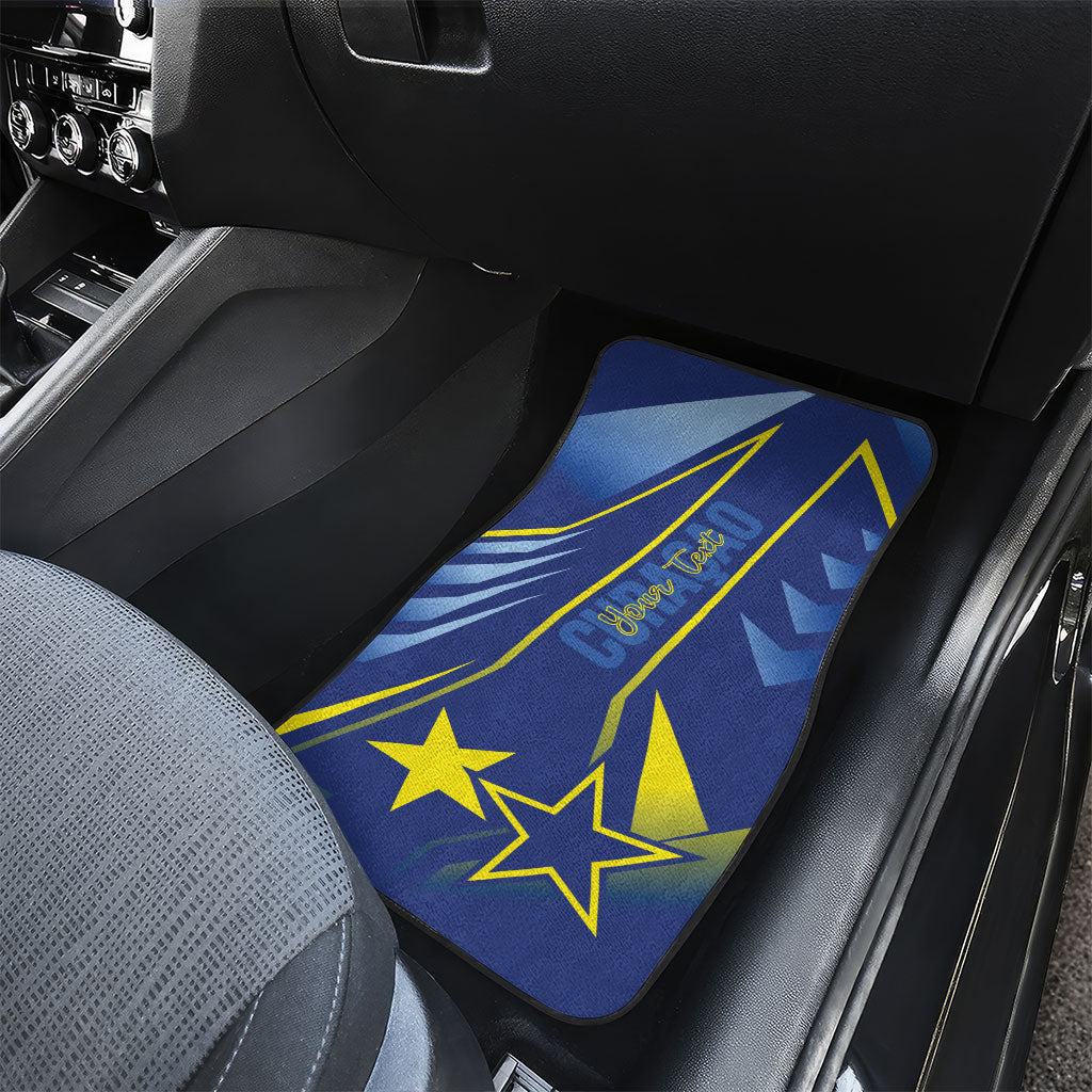 Personalized Country of Curacao Car Mats Proud of Our Flag