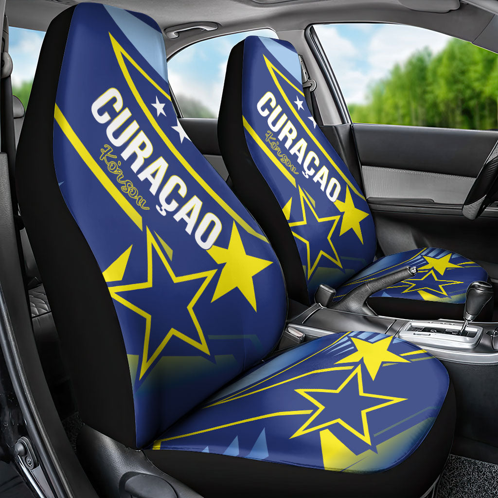 Country of Curacao Car Seat Cover Proud of Our Flag