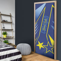 Personalized Country of Curacao Door Cover Proud of Our Flag