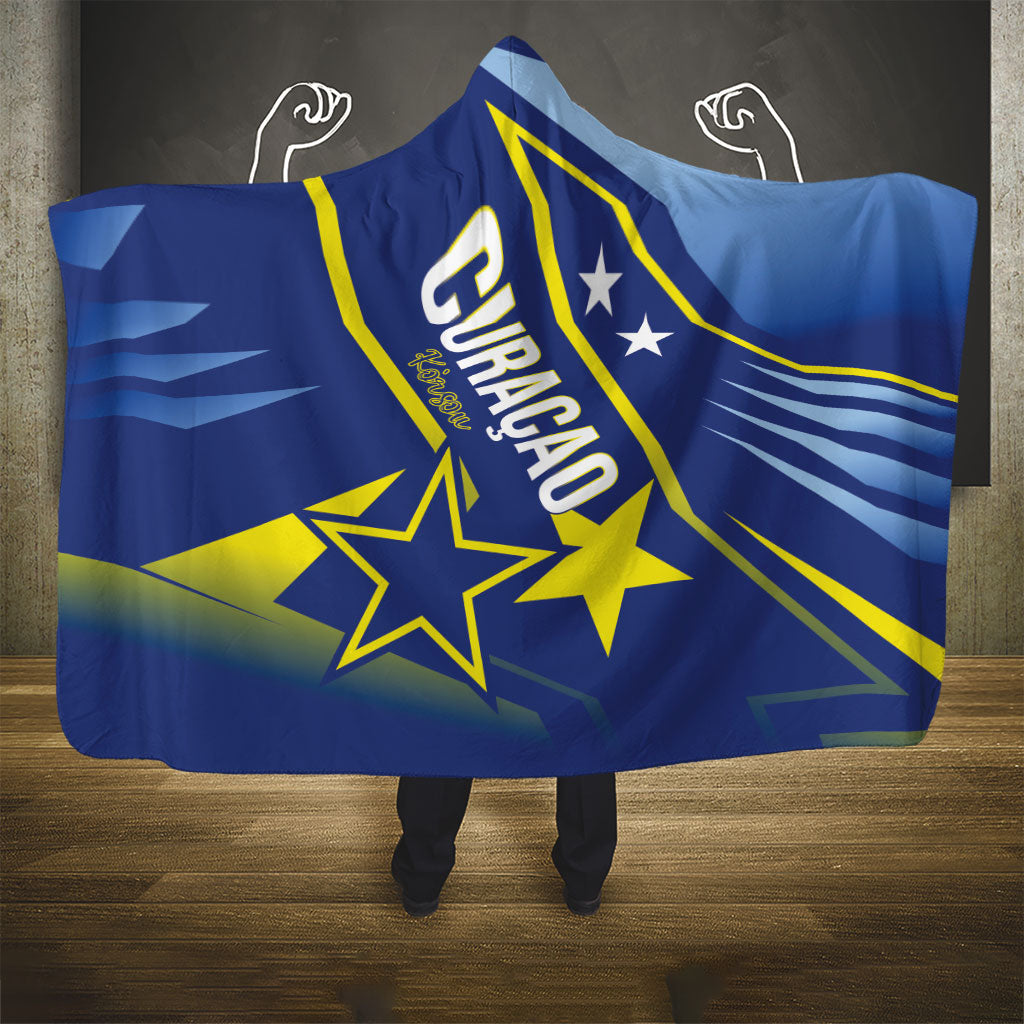 Country of Curacao Hooded Blanket Proud of Our Flag