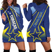 Personalized Country of Curacao Hoodie Dress Proud of Our Flag