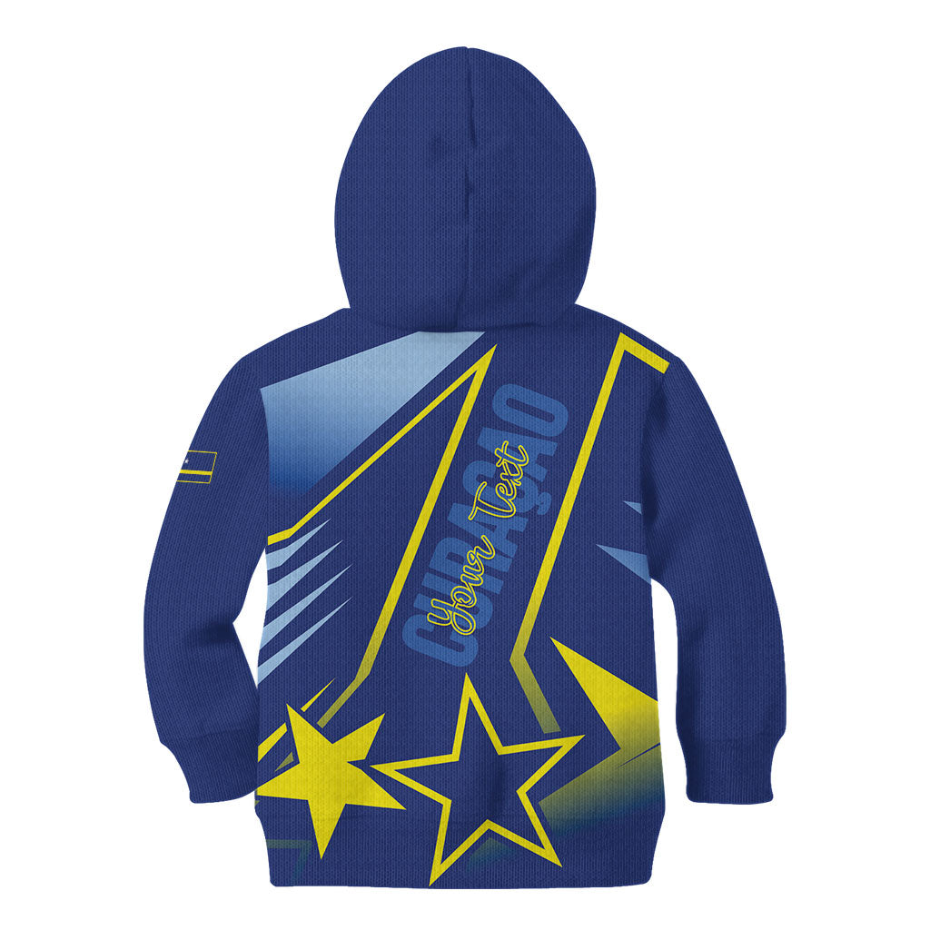 Personalized Country of Curacao Kid Hoodie Proud of Our Flag