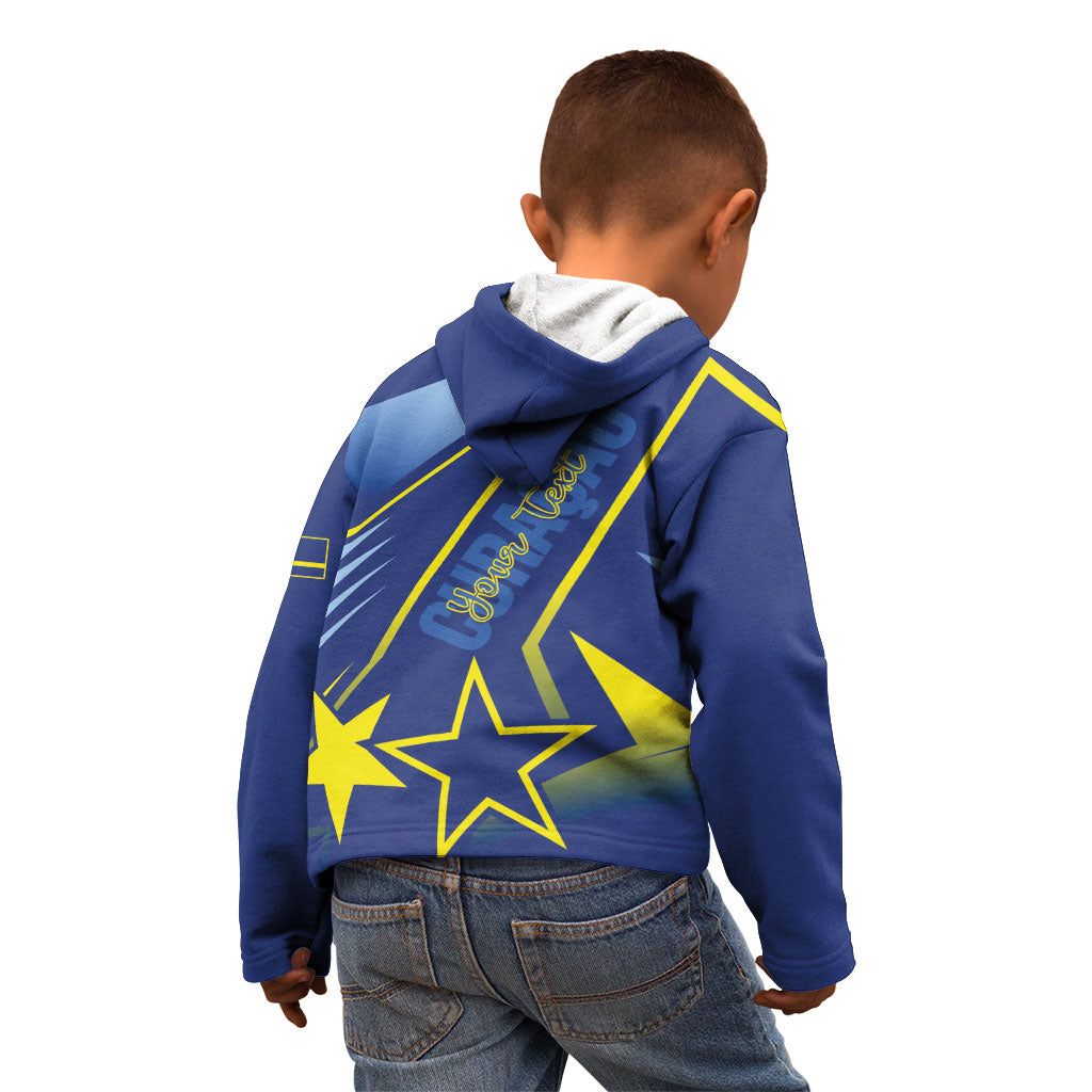 Personalized Country of Curacao Kid Hoodie Proud of Our Flag