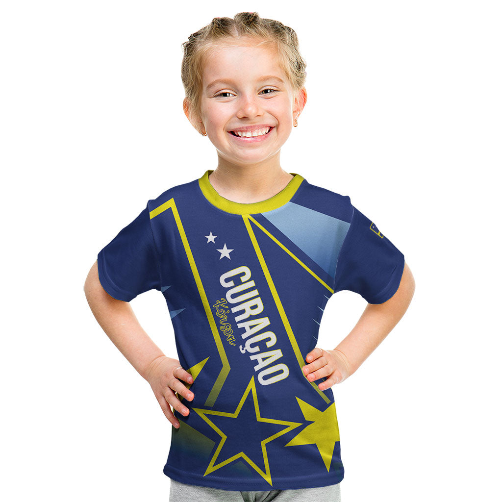 Personalized Country of Curacao Kid T Shirt Proud of Our Flag