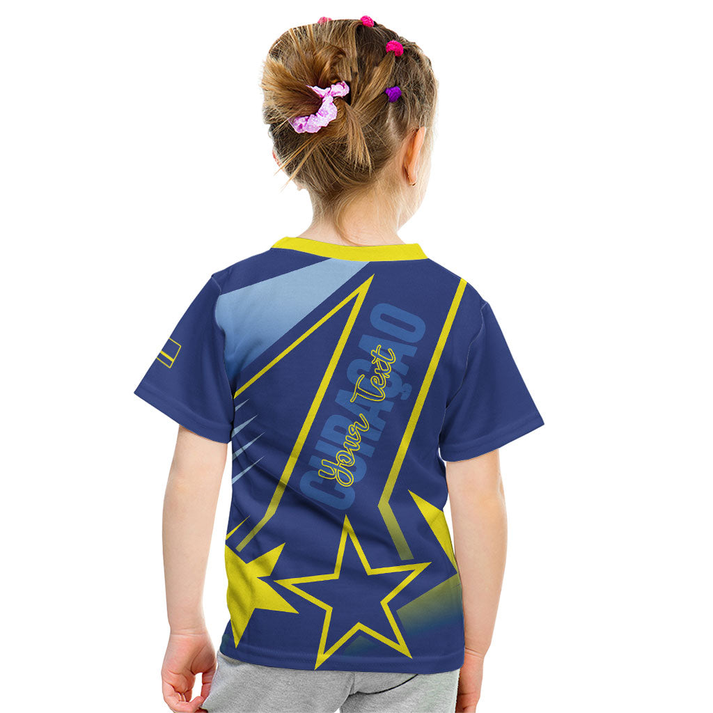 Personalized Country of Curacao Kid T Shirt Proud of Our Flag