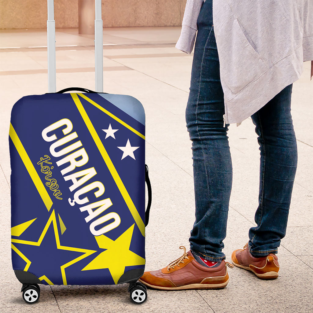Country of Curacao Luggage Cover Proud of Our Flag