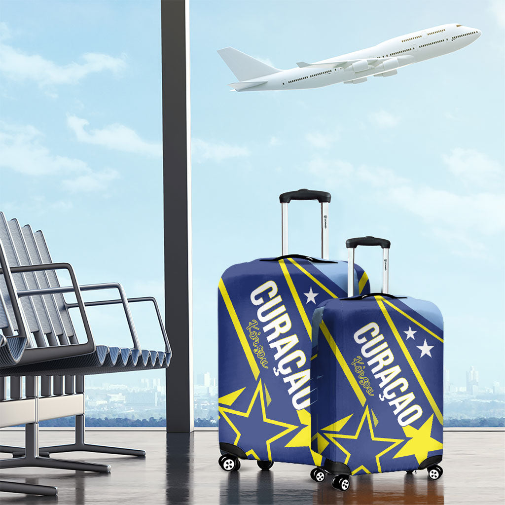 Country of Curacao Luggage Cover Proud of Our Flag