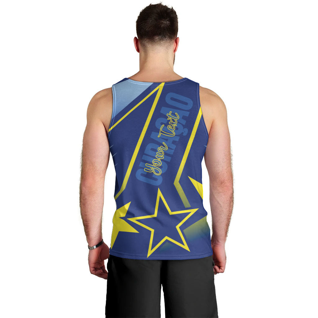 Personalized Country of Curacao Men Tank Top Proud of Our Flag