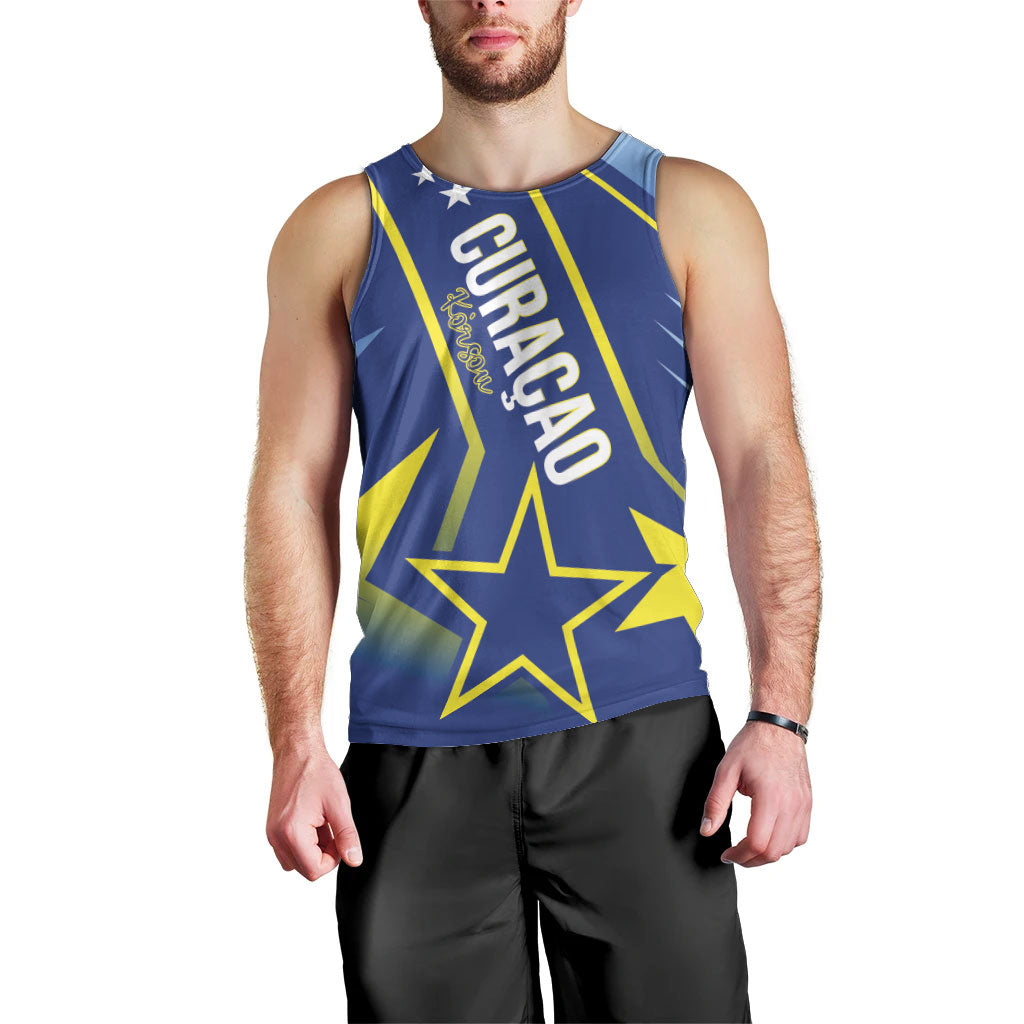 Personalized Country of Curacao Men Tank Top Proud of Our Flag