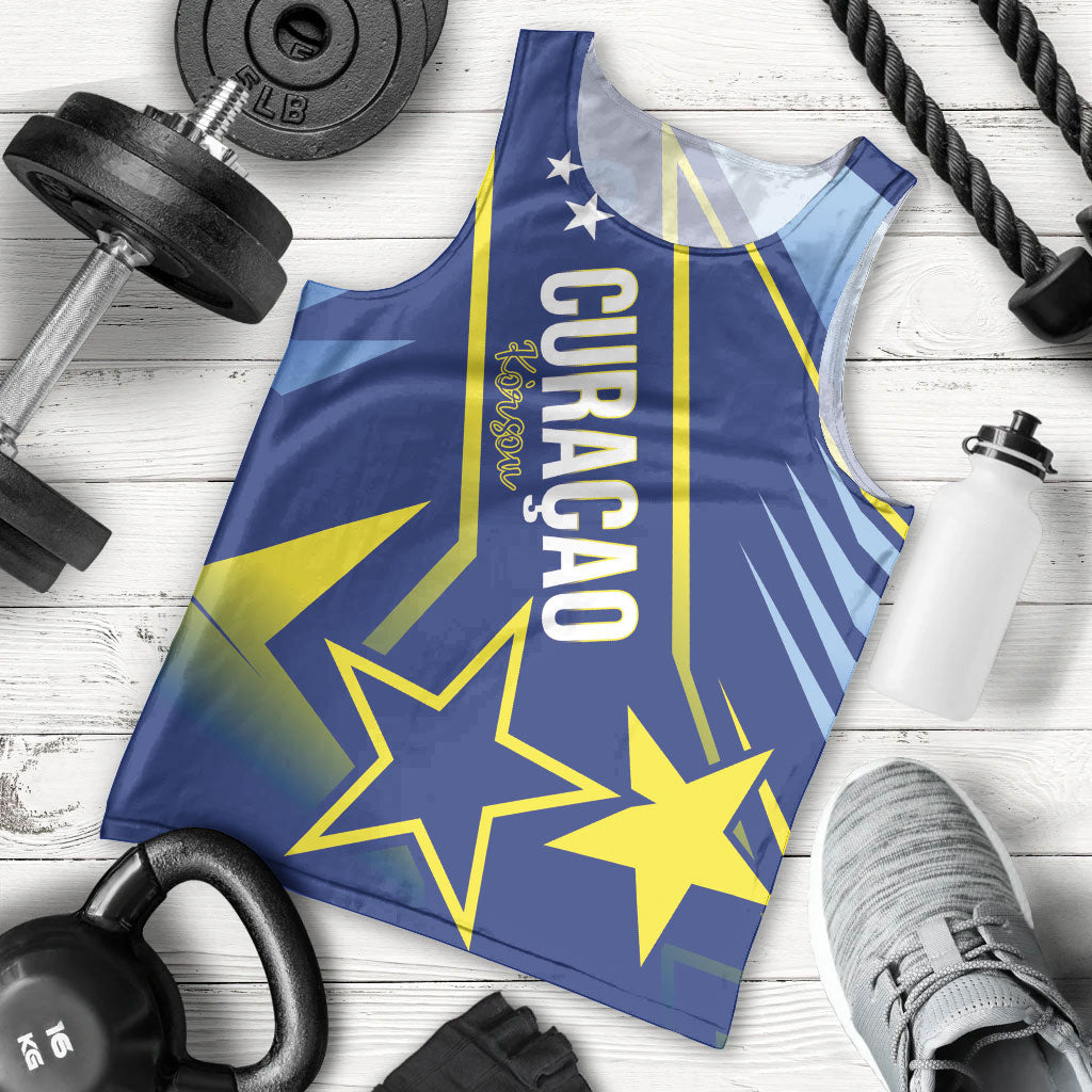 Personalized Country of Curacao Men Tank Top Proud of Our Flag