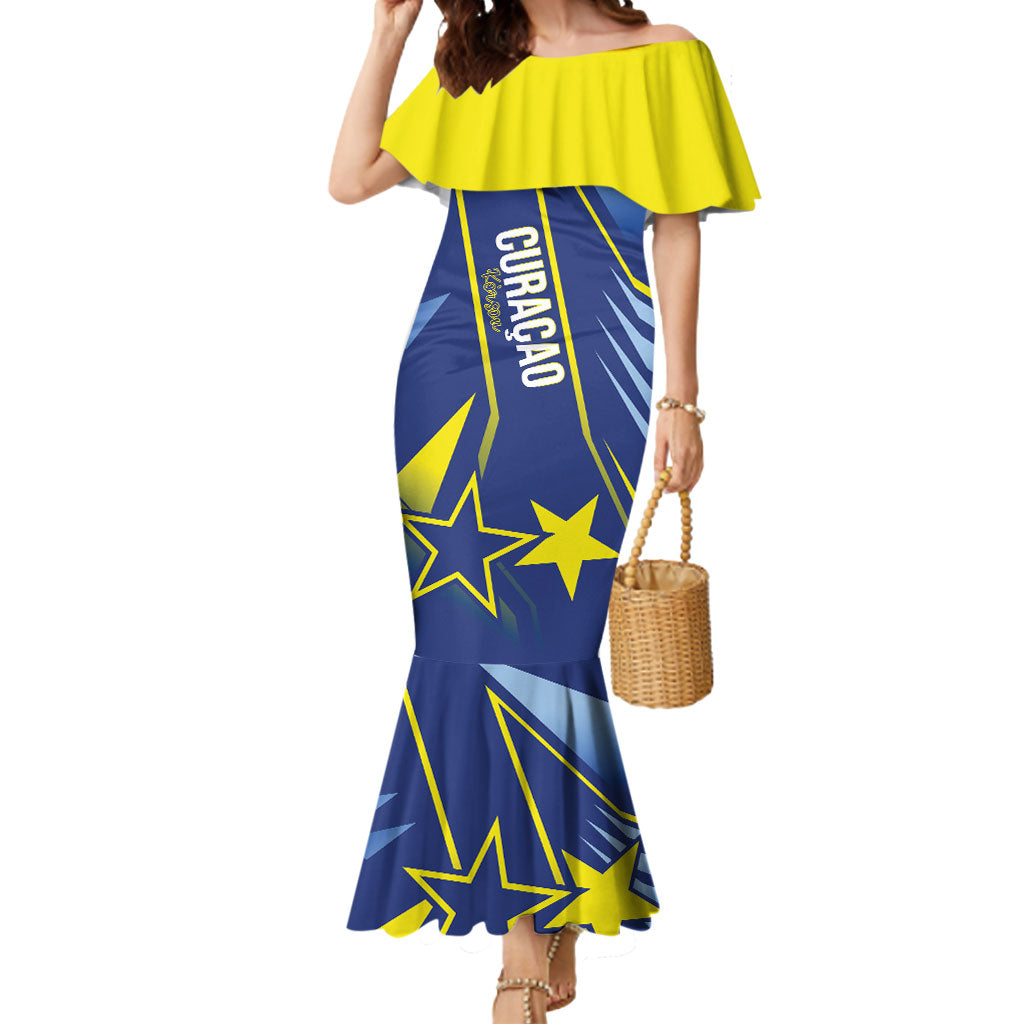Personalized Country of Curacao Mermaid Dress Proud of Our Flag