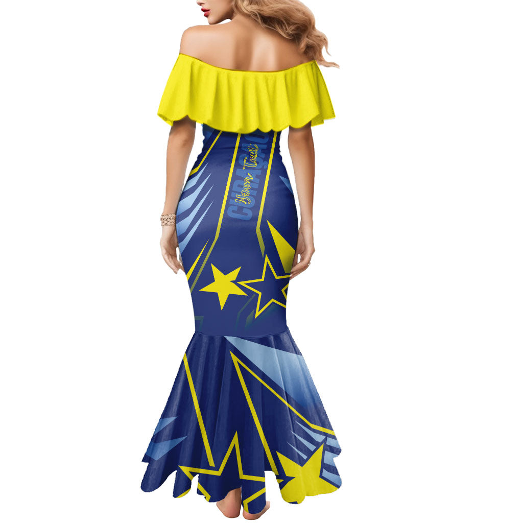 Personalized Country of Curacao Mermaid Dress Proud of Our Flag