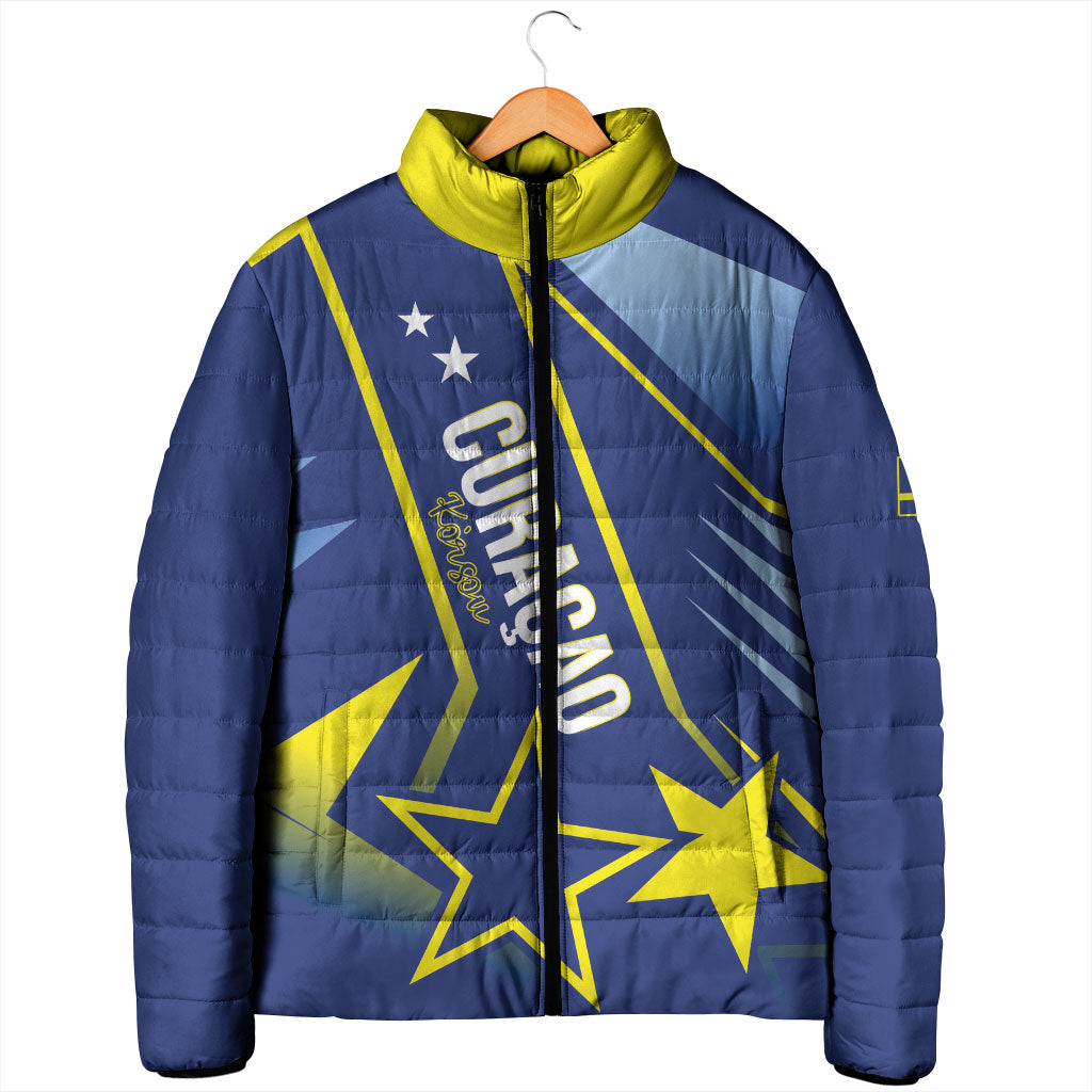Personalized Country of Curacao Padded Jacket Proud of Our Flag