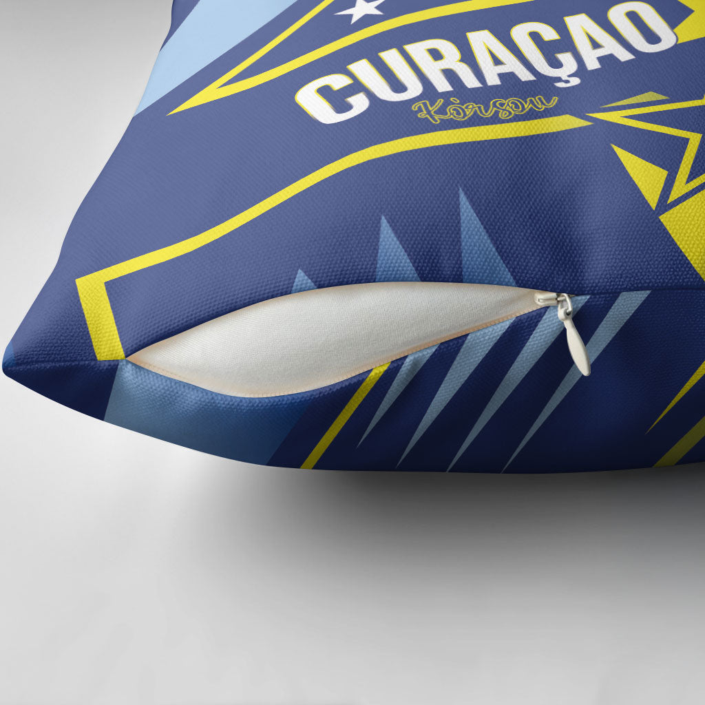 Country of Curacao Pillow Cover Proud of Our Flag