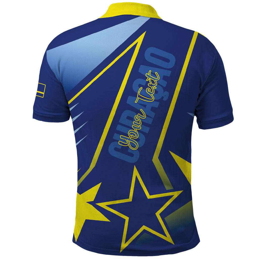 Personalized Country of Curacao Polo Shirt Proud of Our Flag