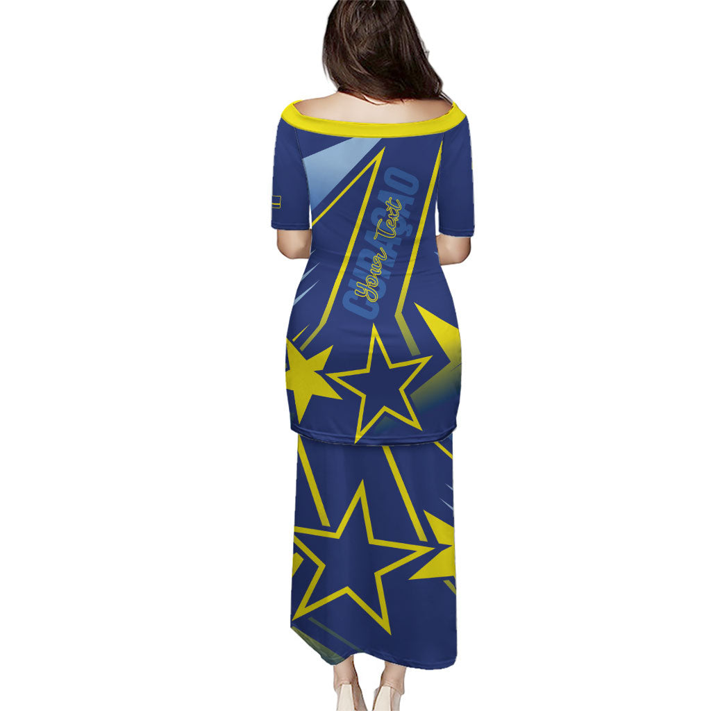 Personalized Country of Curacao Puletasi Proud of Our Flag
