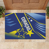 Country of Curacao Rubber Doormat Proud of Our Flag