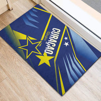 Country of Curacao Rubber Doormat Proud of Our Flag