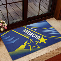 Country of Curacao Rubber Doormat Proud of Our Flag