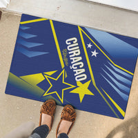 Country of Curacao Rubber Doormat Proud of Our Flag