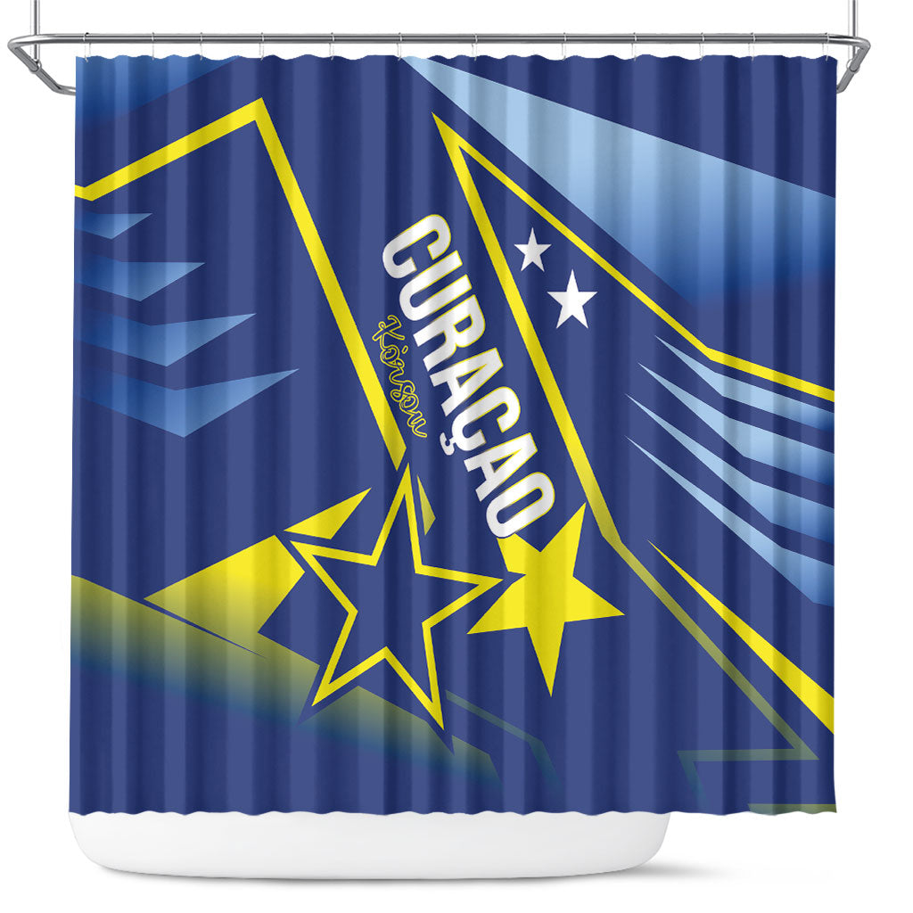 Country of Curacao Shower Curtain Proud of Our Flag