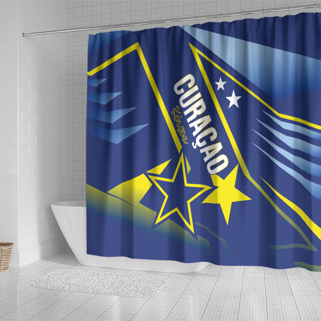 Country of Curacao Shower Curtain Proud of Our Flag